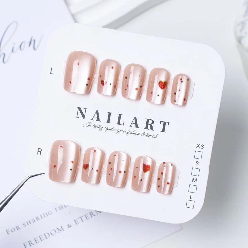 Dekorativer Stiletto Press-On Nagelset