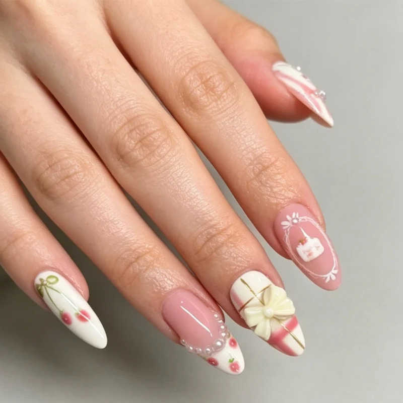 Dekoratives Stiletto-Nagelset