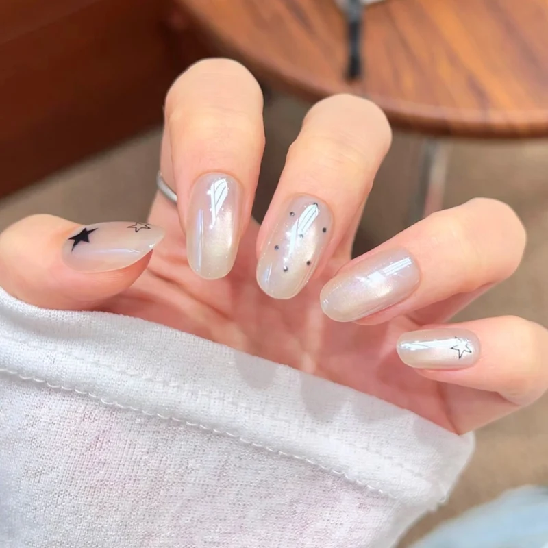 Dekorative Stern Nagel Kunst Extensions