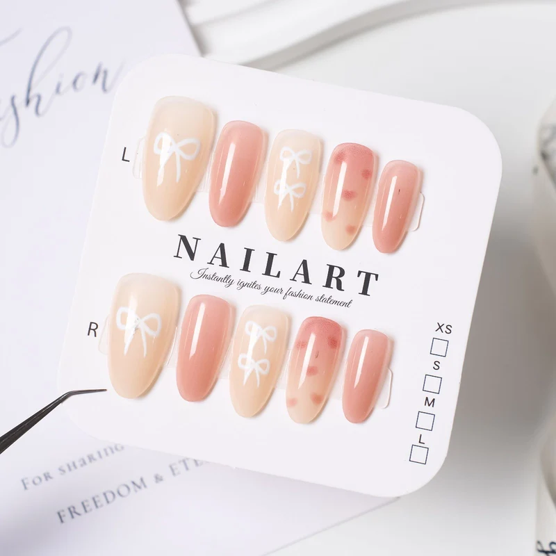 Dekorative Press-On Nagelset
