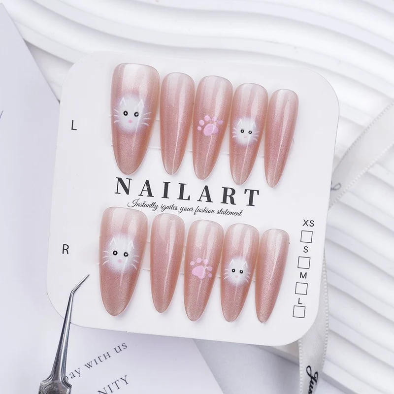 Dekorative Press-On Nagelset