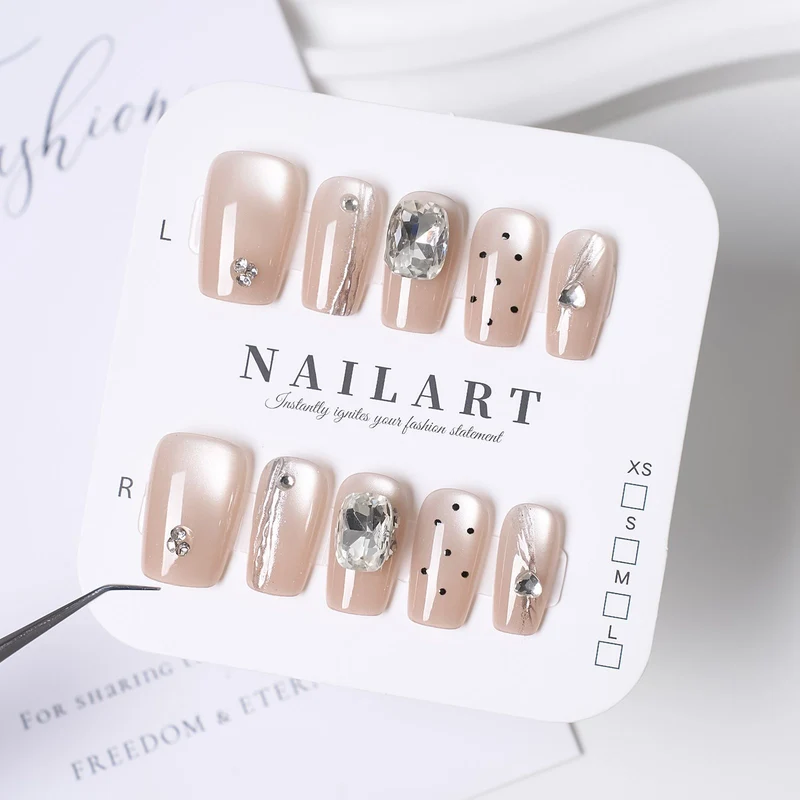 Dekorative Press-On Nagelset