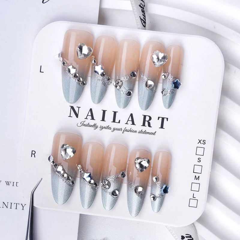 Dekorative Press-On Nagelset