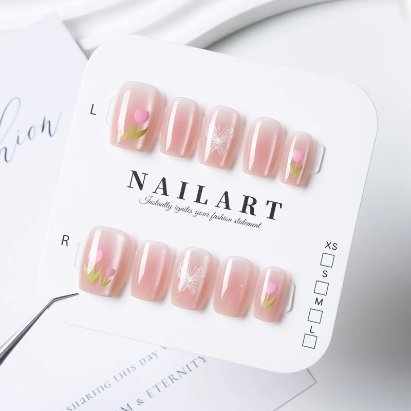 Dekorative Press-On Nagelset