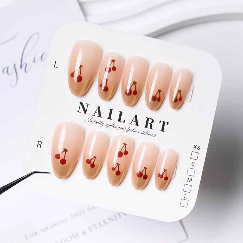 Dekorative Press-On Nagelset