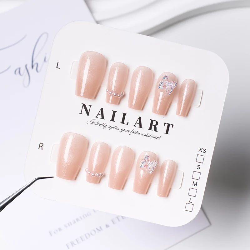 Dekorative Press-On Nagelset