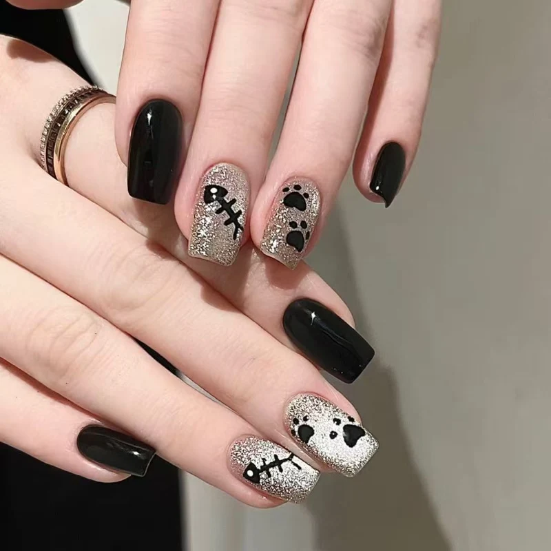 Dekorativer Luxus Press-On Nagelkunst Set