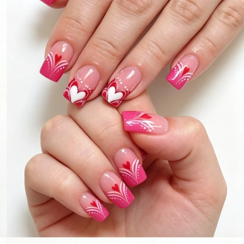 Dekorative Gel-Nagelverzierungen