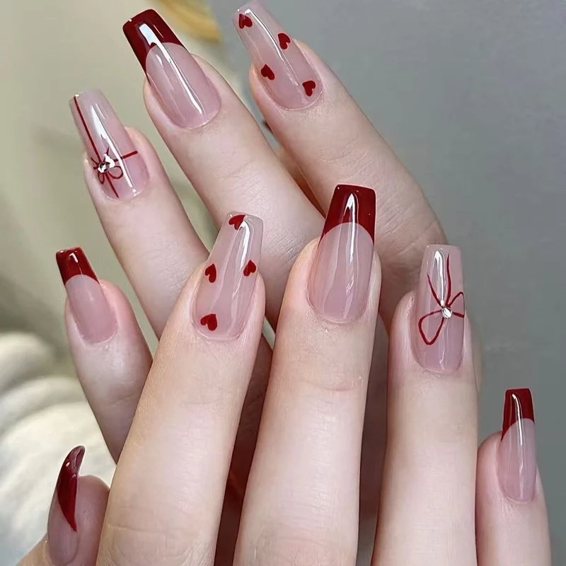 Dekoratives florales Nagelkunst-Set