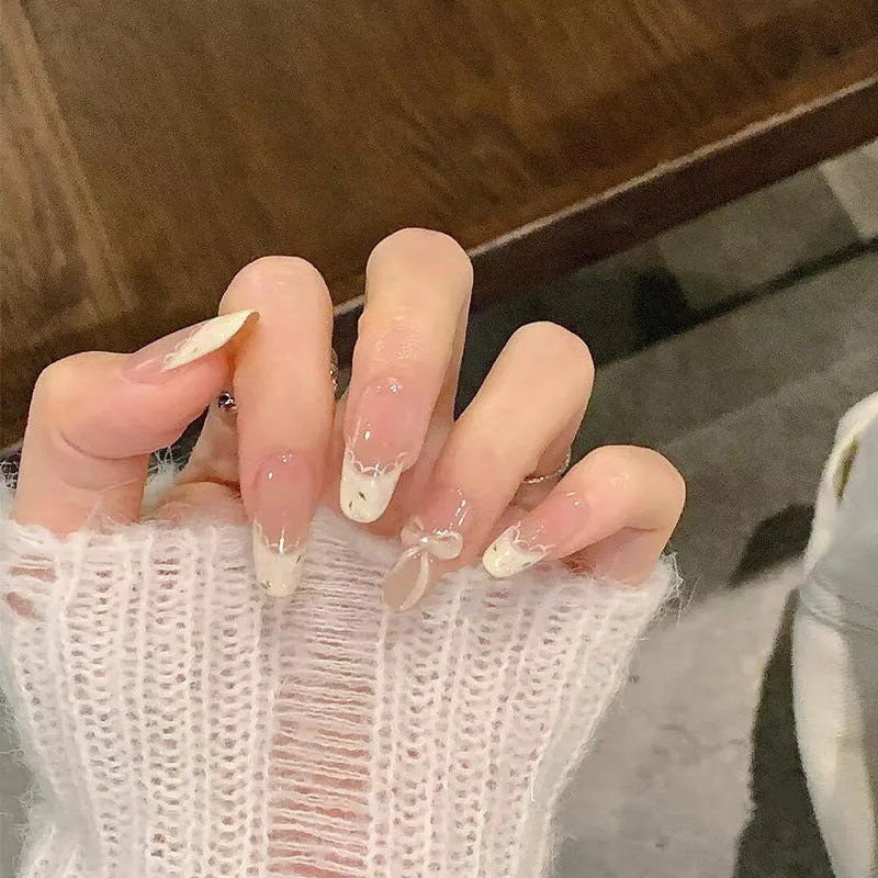 Dekorative 3D Glitzer Stiletto Nagelverstärkungen