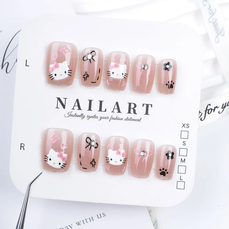 Schmetterling-inspirierte Stiletto Press-On Nägel