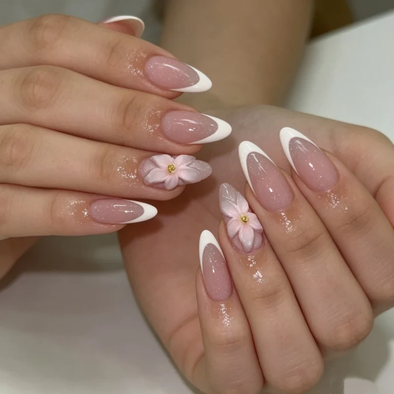 Künstlerische Sternenklare Nacht Press-On Nagelverlängerungen