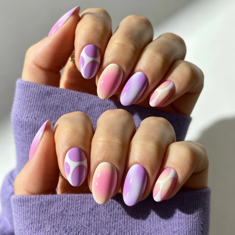 Künstlerisches Gradient-Nagel-Set