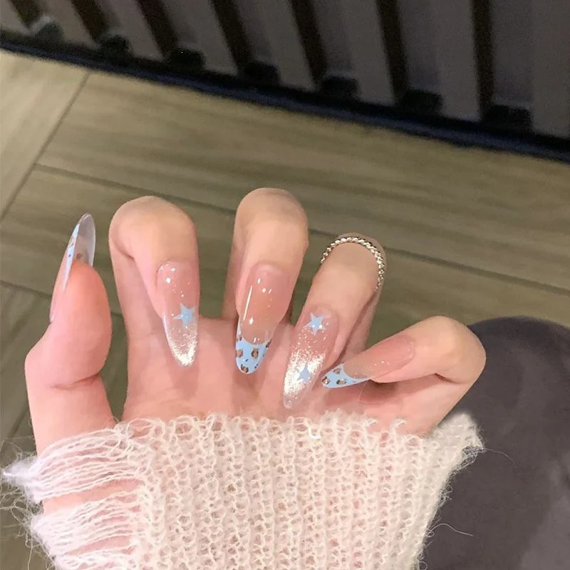 Künstlerisches Floral Press-On Nagel Set