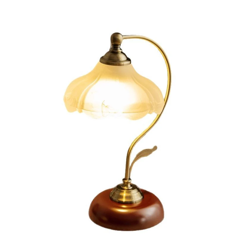 Vintage-inspirierte Glas-Tischlampe