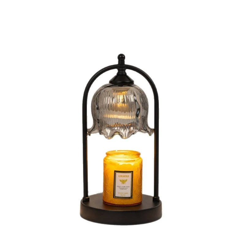 Elegante Glas Tischlampe