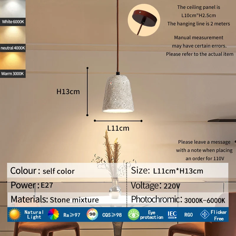 Stone Mixture Pendelleuchte