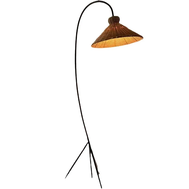 Moderne gebogene Stehlampe