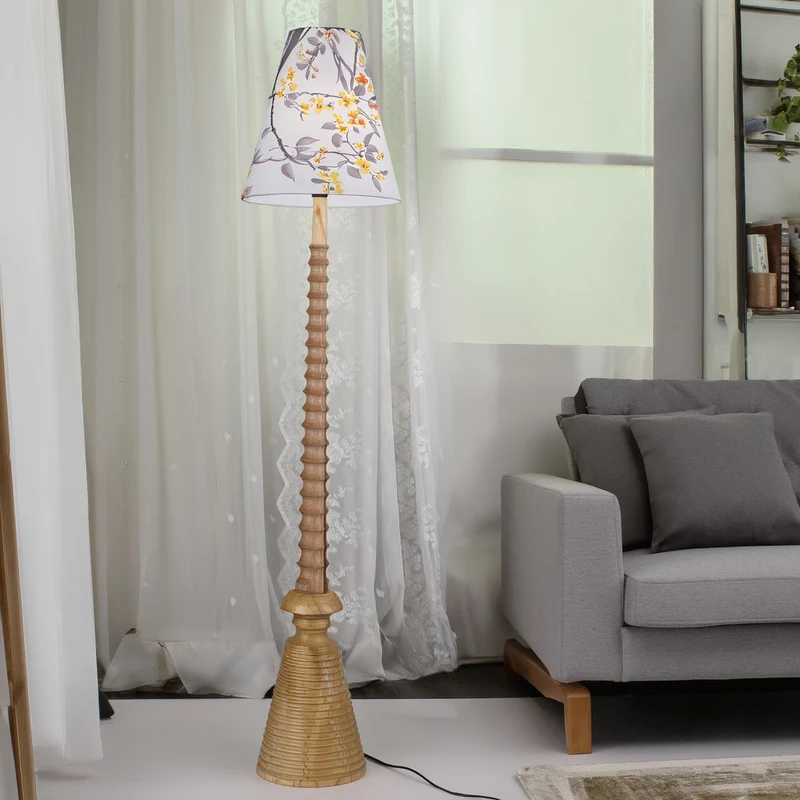 Blumenmuster Stehlampe