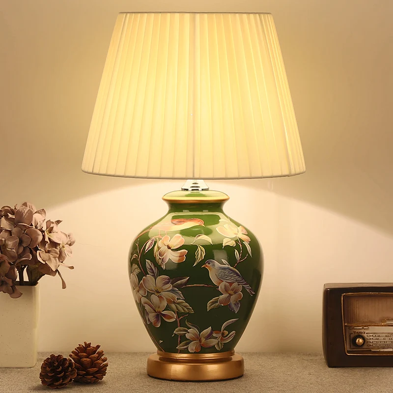 Florale Dekorative Tischlampe