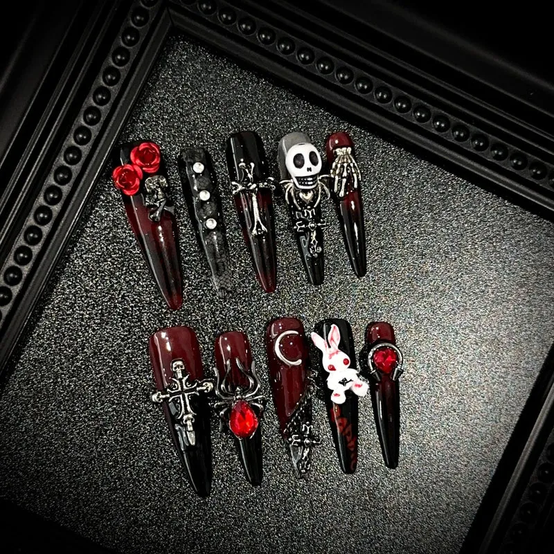 Gothic-Themen Dekorative Nagel Kunst Set