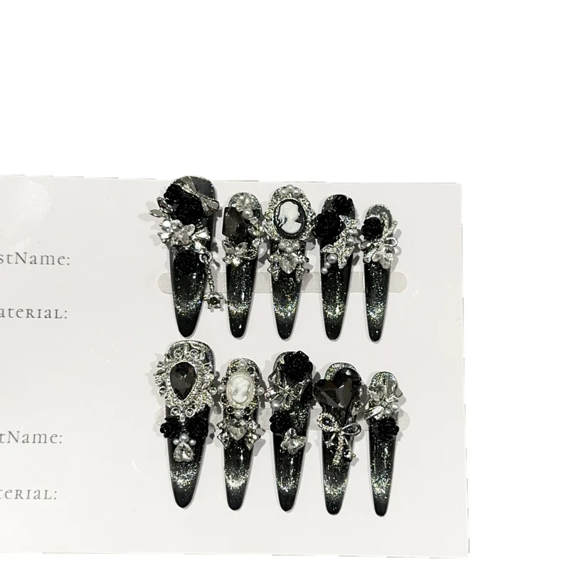 Gothic-inspiriertes Nagelkunst-Set