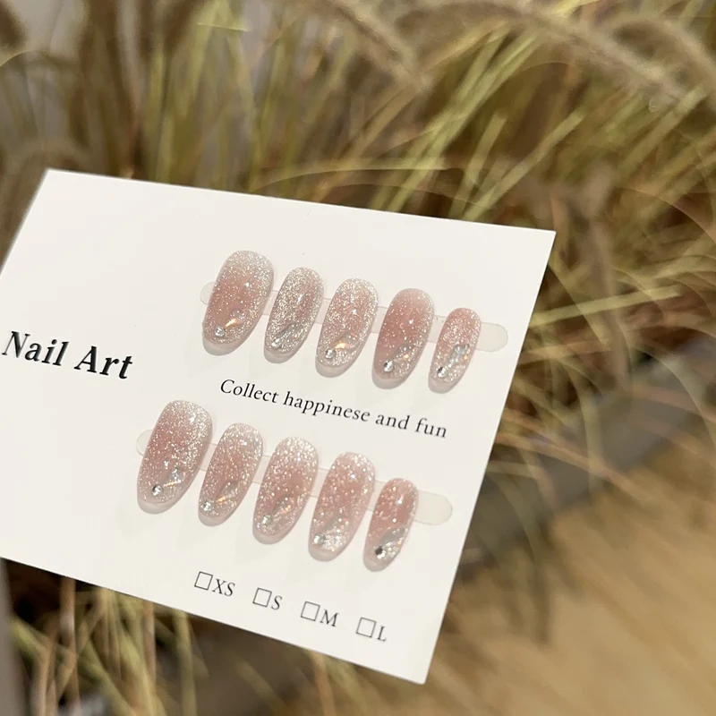 Glitzerndes Strass Press-On Nagelset