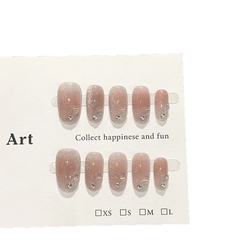 Glitzerndes Strass Press-On Nagelset