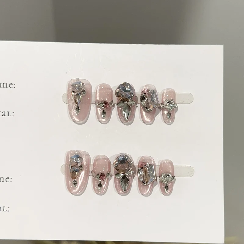 Glitzerndes Press-On-Nagel-Set