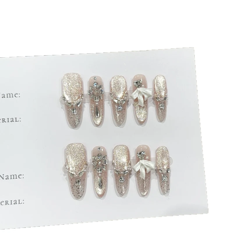 Glamouröse Press-On Nagelset
