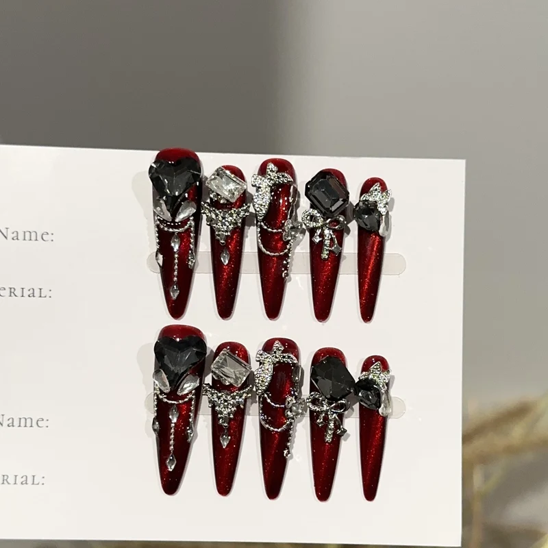 Glamouröse Press-On Nagelset