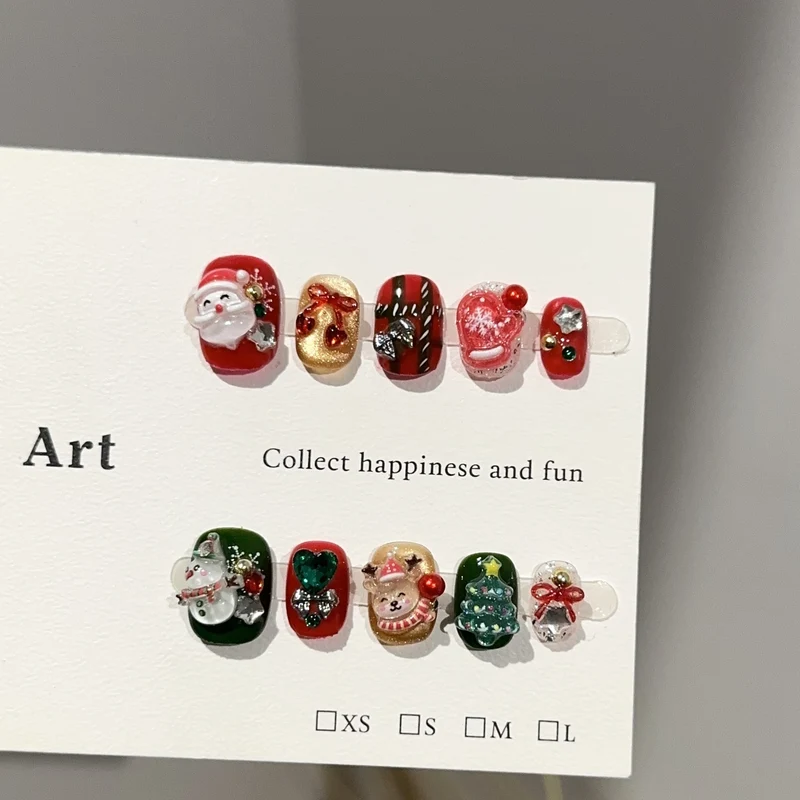 Festliches Themen Press-On Nagelkunst Set