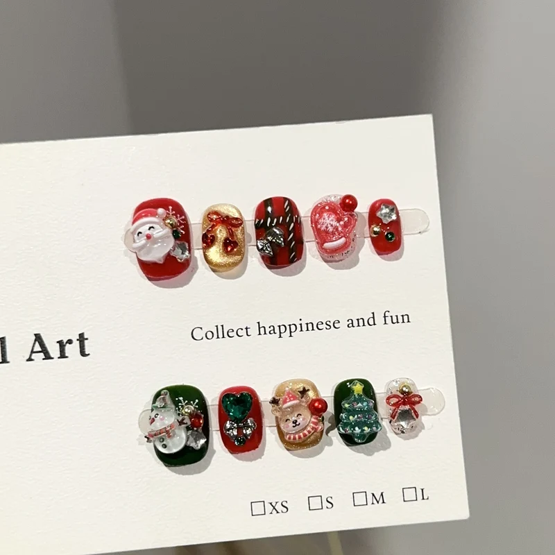 Festliches Themen Press-On Nagelkunst Set