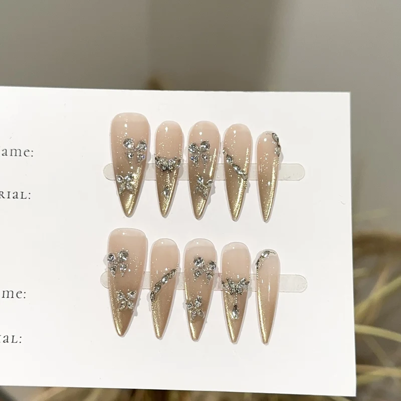 Elegantes Press-On-Nagelset