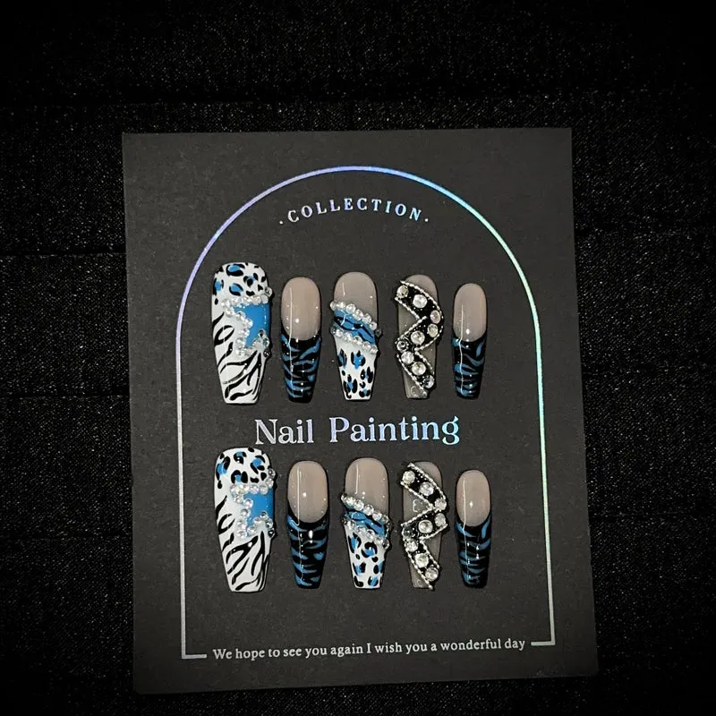 Elegantes Press-On-Nagelkunst-Set