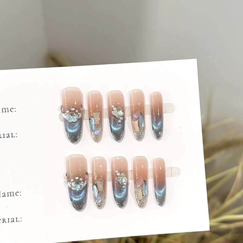 Elegante Ombre Glitter Press-On Nägel