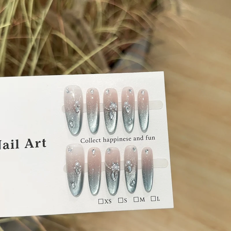 Elegantes gradient Nagelkunst Set zum Aufkleben