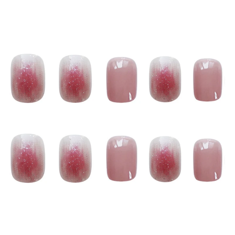 Elegantes Funkelndes Press-On Nagelset