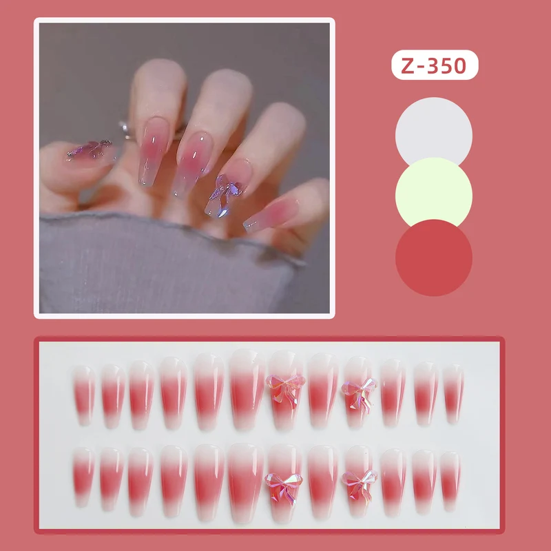 Elegantes Ombre Press-On Nageldesign