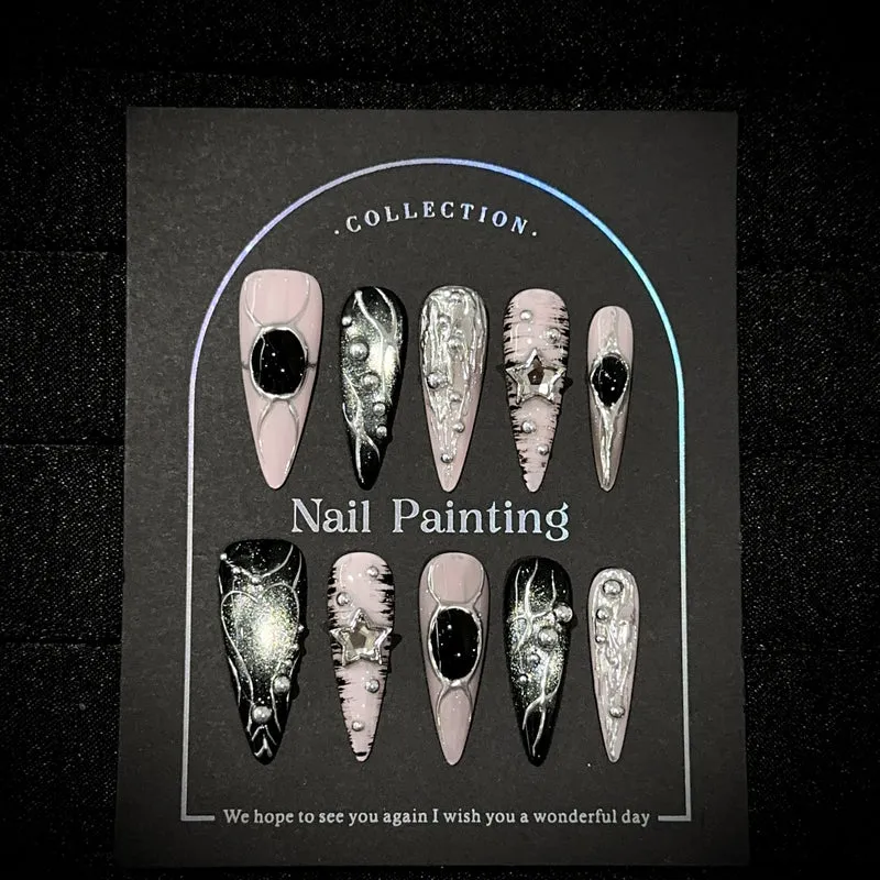Abstrakte Kunst Press-On Nägel