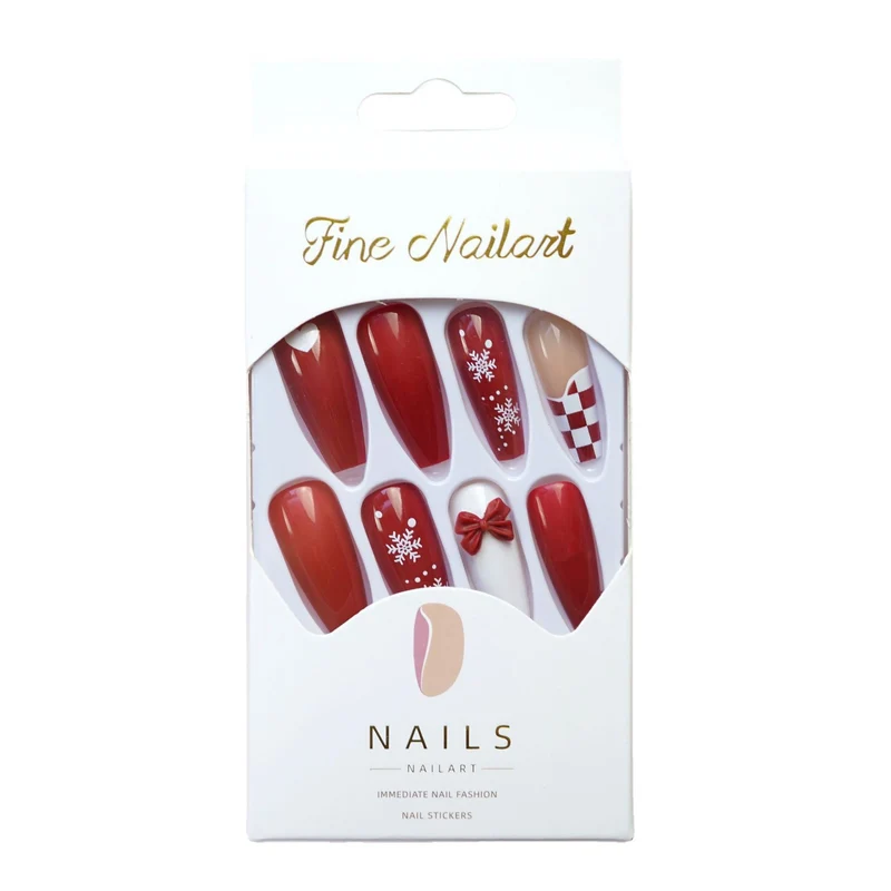 Festliches Press-On Nail Art Set