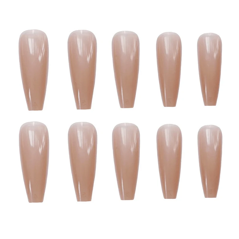 Elegante französische Sarg Press-On Nagelset
