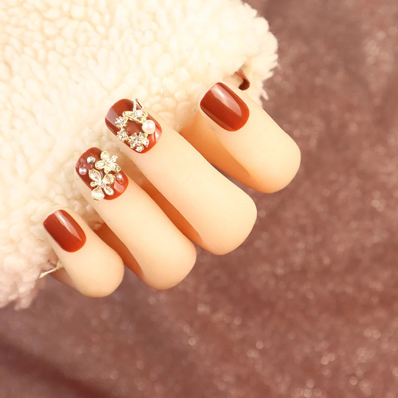 Dekorativer Strass Press-On Nagel Set