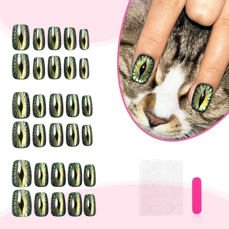 Künstlerisches Press-On Nageldekor Set
