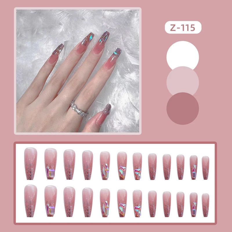 Künstlerisches Press-On Nagelkunst Set