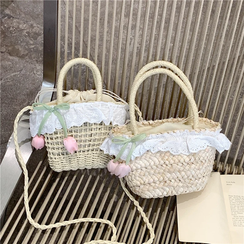 Geflochtene Strohtasche