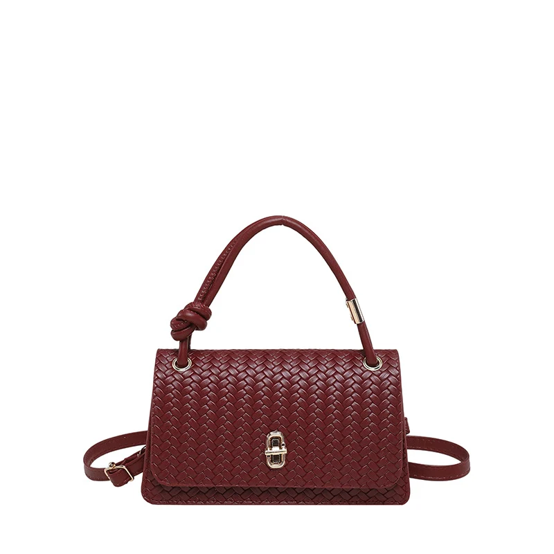 Gewebte Leder Abend-Clutch