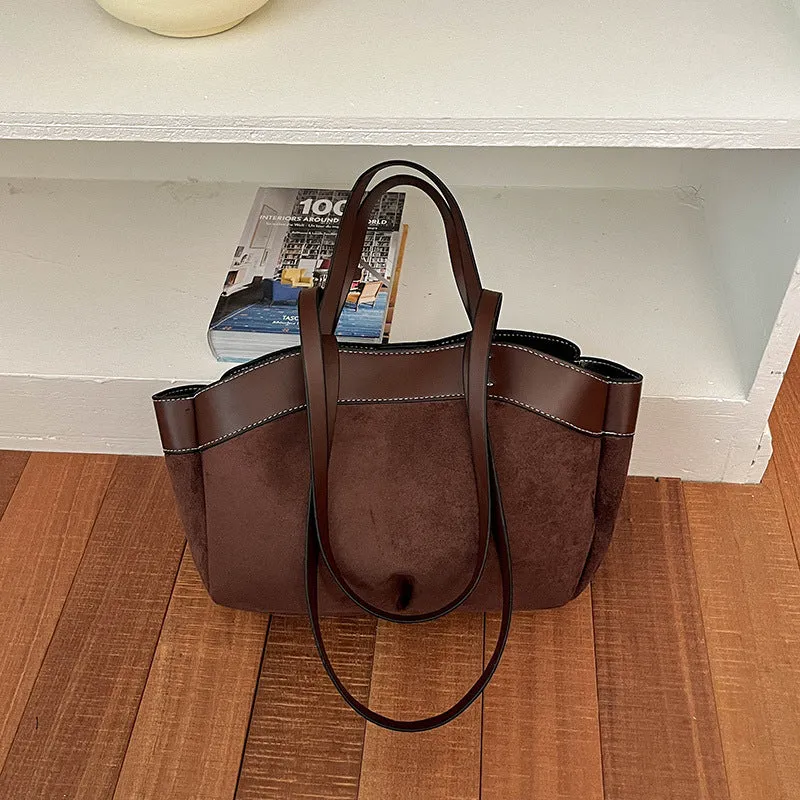 Wildleder Shopper Tragetasche