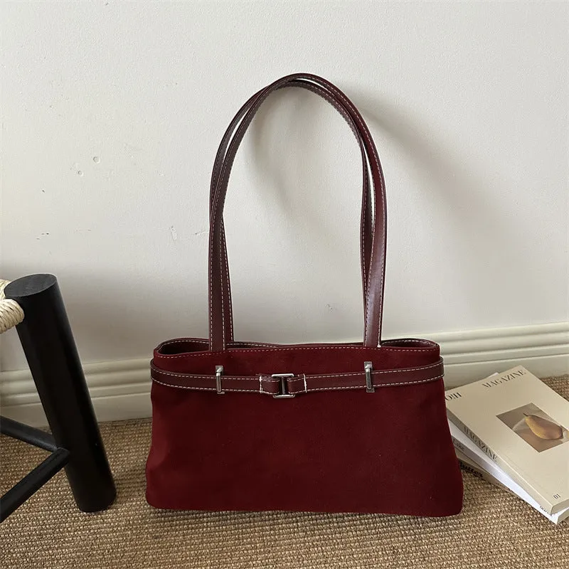Wildleder Handtasche