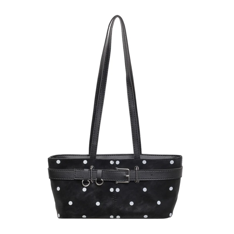 Stylische Pünktchen Schultertasche